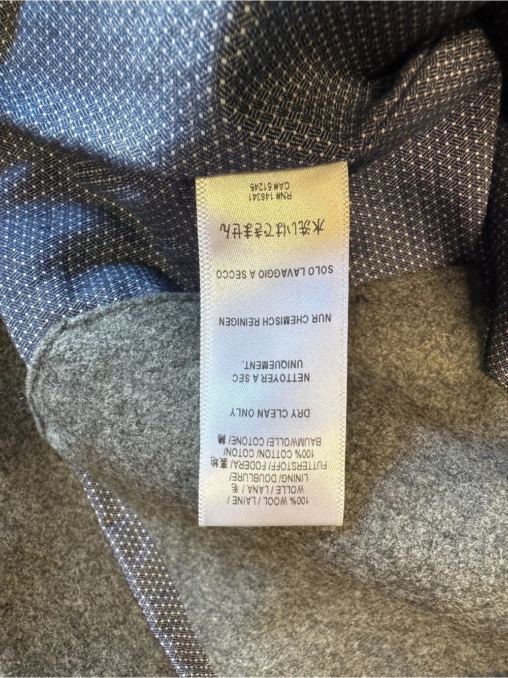 Iron & Resin Gray Wool Button Vest
